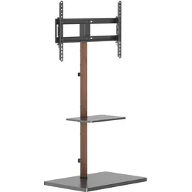 My Wall HP119L TV-Lowboard 94-190 cm Schwarz/Braun Holz