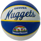 Wilson Mini-Basketball Team Retro DENVER NUGGETS, Outdoor, Gummi, Größe: MINI