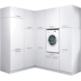 laundreezy Mehrzweckschrank-Set 218 x 238 x 68 cm Weiß