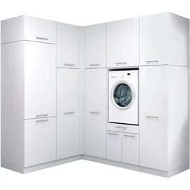 laundreezy Mehrzweckschrank-Set 218 x 238 x 68 cm Weiß