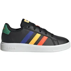 adidas Grand Court Lace-Up Sneaker Kinder HP8909 - core black/lucid blue/court green 31
