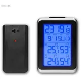 digitales Innen-/Außen-Thermometer, FUNK Sensor-Fühler Temperatur & Hygrometer