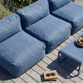 Oviala Mixi Modulare 3-Sitzer Gartenmöbel pazifikblau