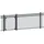 GAH Alberts Zaunpfosten 51 x 51 mm 170 cm Schwarz/Aluminium