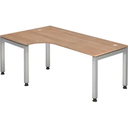 Hammerbacher Schreibtisch 200x120cm 90 Grad Nussbaum