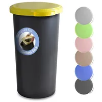 KUEFA Müllsackständer VLC 60L Mülleimer Gelber Sack, inkl. Klemm-Ring, Geruchsdicht gelb