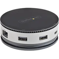 Startech .com USB C Multiport Adapter (USB-C), Dockingstation + USB Hub, Schwarz, Grau
