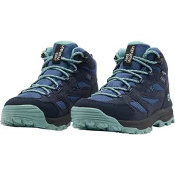 Wanderschuh JACK WOLFSKIN "VOJO TOUR TEXAPORE MID K", Gr. 40, blau (night blau), sportlich, Schuhe, Wasserdicht