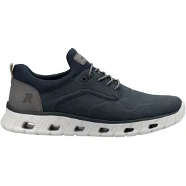 rieker sport RIEKER Herren, Sneaker Schlupfschuh mit modischer Laufsohle 04350, Größe:41 EU, Farbe:Blau - Blau - 41