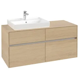 Villeroy & Boch Waschbeckenunterschrank 4 Auszüge 120 x 54,8 x 50 cm Nordic Oak