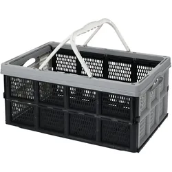 Klappbox stapelbar 32 L Transportbox 49X35X24CM Einkaufskiste klappbar