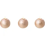 Beliani LED Kerzen 3er Set 11 cm Gold