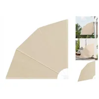 VidaXL Balkon Sichtschutz Beige 140 x 140 cm Stoff
