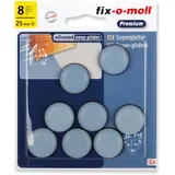 suki fix-o-moll SUKI, Gleiter rund, Durchmesser 25mm zum Kleben Kunststoff grau