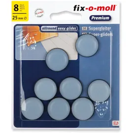 suki fix-o-moll SUKI, Gleiter rund, Durchmesser 25mm zum Kleben Kunststoff grau