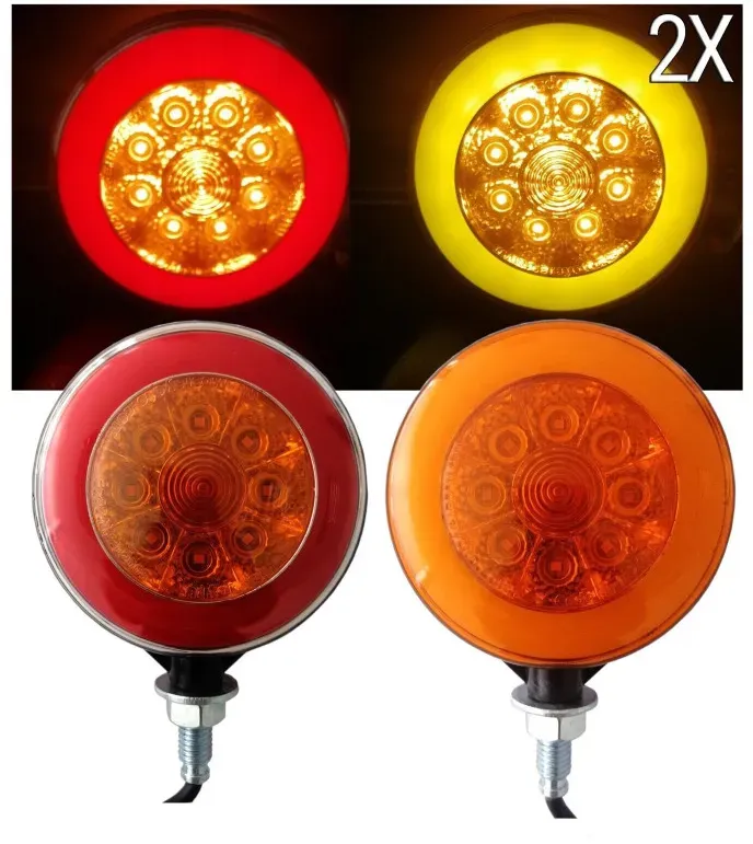 2er-Set LED-Positionsleuchten für Spiegel (»Ohrringe«) für LKW 12–24V Scania Volvo MAN DAF Mercedes