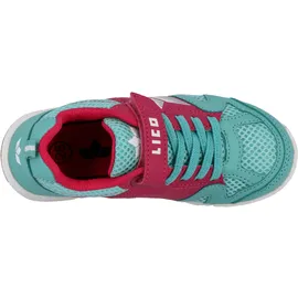 LICO Sport Vs Hallenturnschuhe, Türkis Pink Weiß, 30 EU