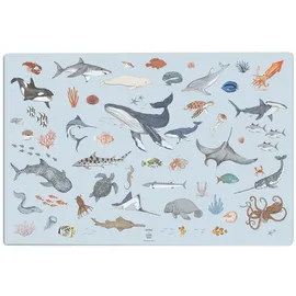 cover-your-desk Scriptum Schreibtischunterlage für Kinder Meerestiere - 60 x 40 cm - aus premium Vinyl