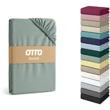 OTTO home Spannbettlaken Jersey-Elasthan 90 x 200 cm jade 2 St.