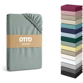 OTTO home Spannbettlaken Jersey-Elasthan 90 x 200 cm jade 2 St.