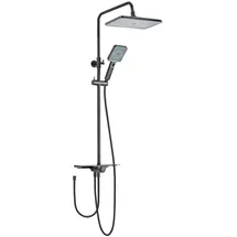 Schöner Wohnen Duschsystem Verina Wassersparend Mattschwarz