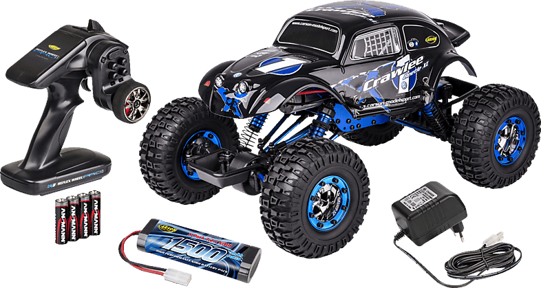 CARSON 1:10 X-Crawlee XL Beetle 2.4G 100% RTR R/C Fahrzeug, Schwarz