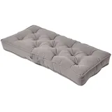 Homescapes Sitzkissen 100 x 48 cm grau 1 St.