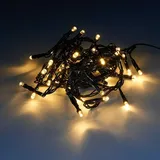 BUTLERS LED-Lichterkette wetterfest 4 m Schwarz