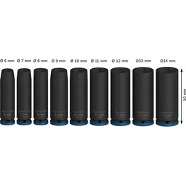 Bosch PRO Impact Stecknuss Set 9-tlg.