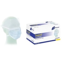 OP-Maske Suavel Antifluid mit Visier blau 50 Stück