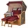 Mr. Deko Strandkorb Komplettset - bene living - Schaalsee Teak - PE grau - Modell 594 - inkl. Liftersystem