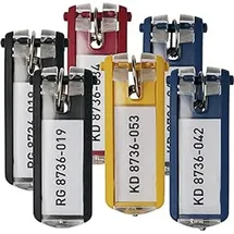 Durable Key Clip, 6 Stück, sortiert,