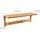 Relaxdays Wandgarderobe Bambus natur