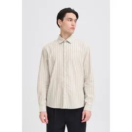 CASUAL FRIDAY Langarmhemd gestreift beige L