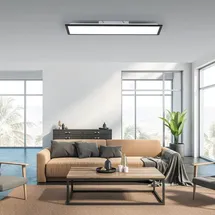 just light. Flat 1 rechteckig schwarz Aluminium