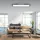 just light. Flat 1 rechteckig schwarz Aluminium