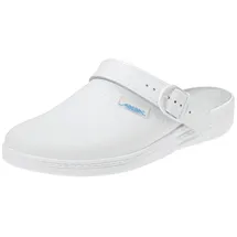 Abeba Berufsschuhe EN 20347:2012 OB Clog Gr.40 weiß Leder m.Fersenriemen Abeba