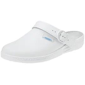 Abeba Berufsschuhe EN 20347:2012 OB Clog Gr.40 weiß Leder m.Fersenriemen Abeba