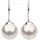 Nenalina Ohrhänger Hänger Basic Synthetische Perle 925 Silber weiß onesize