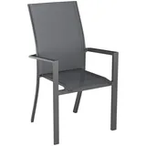 AMATIO Stapelsessel BOSTON 56 x 64 x 88 cm silber