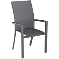 AMATIO Stapelsessel BOSTON 56 x 64 x 88 cm silber