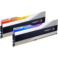 G.Skill Trident Z5 RGB silber DIMM Kit 32GB, DDR5-6800, CL34-45-45-108, on-die ECC (F5-6800J3445G16GX2-TZ5RS)