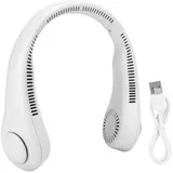 Wiederaufladbarer, Klingenloser Nackenventilator Per Usb, Mini-klimaanlage, Grau