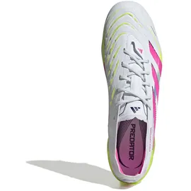 adidas Predator Elite FG Herren Cloud White/Lucid Pink/Lucid Lemon 43 1/3