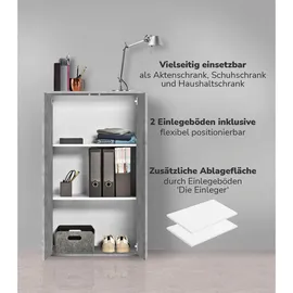 mokebo Der Schlanke 60 x 110 x 34 cm Grau