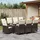 vidaXL Gartenmöbel-Set 9-tlg. Braun