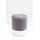Kare Hocker Cherry Samt 35 x 42 x 35 cm Grau/Silber