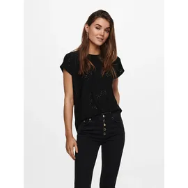 Only ONLSMILLA LIFE S/S TOP JRS NOOS Schwarz S