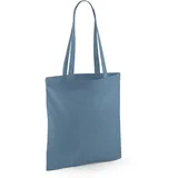 Westford Mill - Baumwoll Tragetasche mit langen Henkeln - Airforce Blue / 38 x 42 cm
