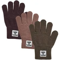 Hummel Hmlkvint glove 3 pk - major brown, Größe:8-12